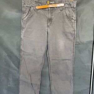 Carhartt Gray Straight-Leg Jeans Classic Denim